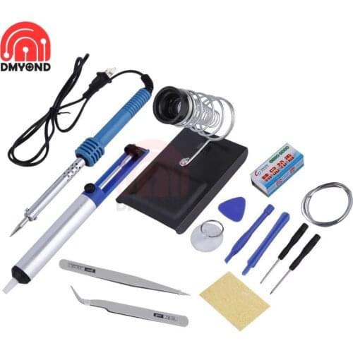 14 in 1 60W 110V Soldering Iron Kit Electric Soldering Iron Kit US Plug Welding Solder Rework Station Heat Pencil Repair Tools