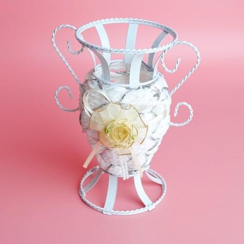 New Big Rattan Flower Vase Party Decoration Home Decor Flower Basket Big Wedding CR-70