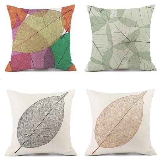 Office Nap Pillow Linen Pillow Home Cushion Cotton and Linen Pillow Case Sofa Cover Back Cushion Pillowcase DDD46