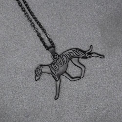 4 Colors New Whippet Charm Necklace Trendy Metal Dog Jewellery Whippet Pendant Necklace Women