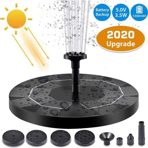 Garden Floating Fountain Solar Water Fountain Pool Pond Solar Panel Floating Outdoor Fountain Garden Decoration