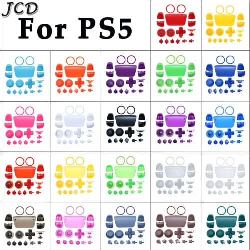 JCD 18Colors high quanlity L1 R1 L2 R2 Trigger Buttons Thumbstick cap for Playstation5 PS5 controller replacement accessories