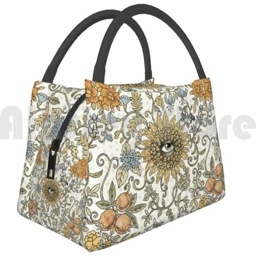 Cooler Lunch Bag Picnic Bag Mutant Helianthus Floral Mutant Helianthus Marit Cooper Fantastical Sunflower