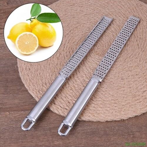 Stainless Lemon Cheese Vegetable Fruit Zester Grater Peeler Slicer Kitchen Tool