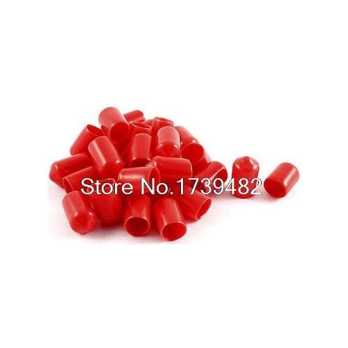 30Pcs Adhesive Glue Lined Heat Shrink End Caps Red Ratio 2:1
