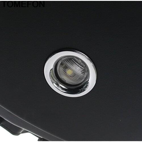 TOMEFON For Jeep Grand Cherokee 2011-2018 Interior Rear Trunk Tail Gate Reading Light Lamp Cover Trim ABS Overlay Styling 2pcs