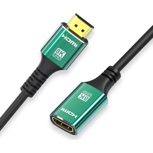 Zihan HDMI 2.1 Extension Cable Male to Female Ultra-HD UHD 8K 60hz 4K 120hz Cable 48Gbs with Audio & Ethernet HDMI Cord