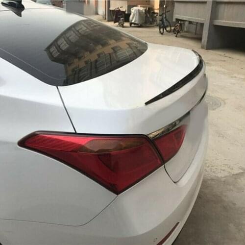 Universal 1.2M Black Soft Car Rear Roof Trunk Spoiler Rear Wing Lip Trim Sticker Car Spoiler DIY Refit Spoiler Car Styling