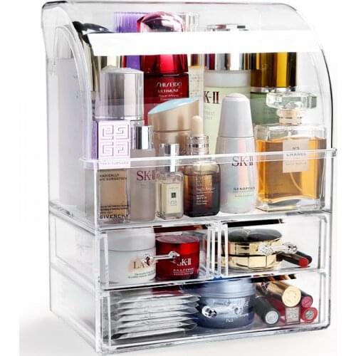 1 PC Cosmetic Storage Box Drawer-Type Lipstick Makeup Organizer Cosmetics Storage Rack Fashion Helf Display Stand High Capacit