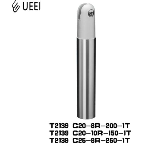 1pcs Ball End Mill Holder T2139 C20-8R-200 250-1T C20-10R-150 200 250-1T 1 Flut length 150 200 250mm