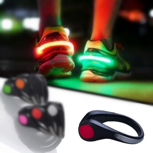 1Pc Shoe Clip Light Night Safety Warning LED Bright Flash Light For Running Cycling Bike Outdoor Tool Sports Shoe Accessories