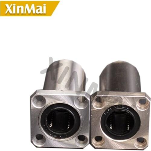 2pcs/lot LMK13LUU LMK16LUU LMK20LUU LMK25LUU square flange linear bearing 20mm square flange linear motion bearing cnc parts