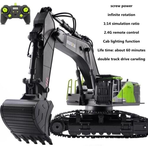 2021 New RC Engineering Car 1:14 RC Excavator 22Channels RTR Crawler Engineering Vehicle For Childs Gift Toy Truck
