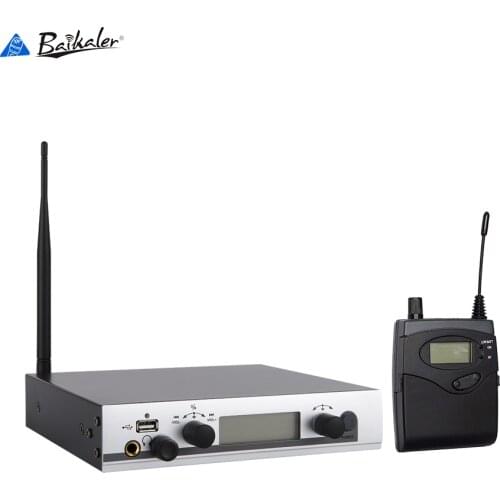 Wireless mono in ear monitor system stage use transmitter receiver