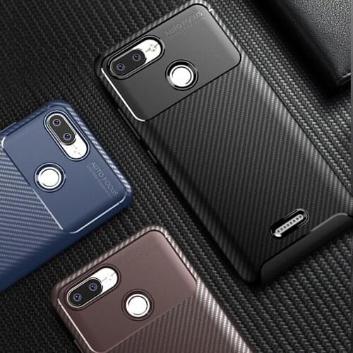 Carbon Fiber Case For Xiaomi Redmi 6A Case Luxury Soft TPU Slim Silicone Case for Redmi 6 Back Cover For Xiaomi Redmi 6A Cover