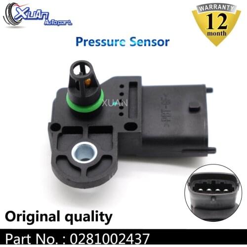 XUAN 0281002437 Boost Intake Air Turbo Manifold Pressure MAP Sensor For Alfa Romeo 147 156 159 Brera GT Spider Fiat Croma Doblo