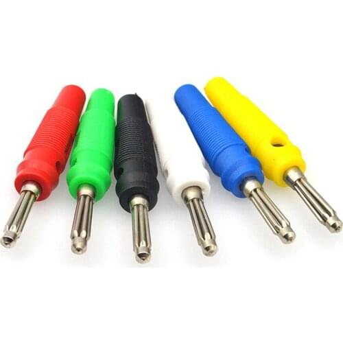 For 4MM Banana Plug Audio Speaker Connectors Amplifier Speaker Binding Post Banana Jack Plug For Cable Terminals