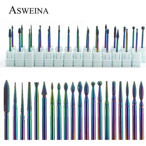 1pcs Diamond Milling Cutter Electric Manicure Drills Bits Chameleon Cuticle Clean Files Nail Art Tools Accessories