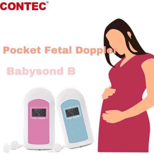 Hot Sales COTEC BABYSOUND B -LCD Display Prenatal Fetal Doppler, Baby Heart Beat Monitor+ Free Gel