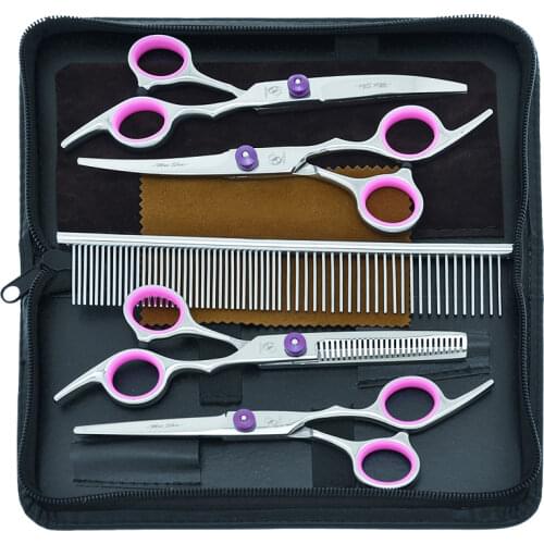 Meisha 6.0" Professional Pet Scissors for Dog Grooming High Quality Straight & Thinning & Curved Scissors Pet Accessories HB0015