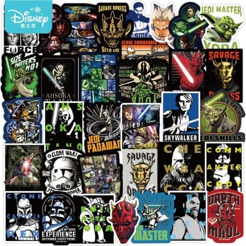 10/30/50Pcs Disney Star Wars Stickers Cool Skateboard Luggage Laptop Guitar Motorcycle Funny Cartoon Waterproof Sticker Kids Toy