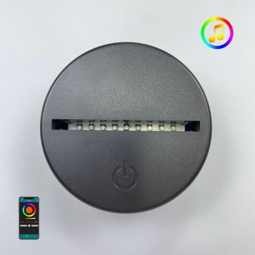 LED Lamp Base Black Touch/Remote Control/Smart App control Lamp Holder Night Light Base Lighting Accessories Wholesale