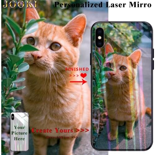 P10 Lite Custom Laser Mirror Case For Huawei P10 Lite Phone Case personalize Glitter Soft Cover For Huawei Nova Youth Case