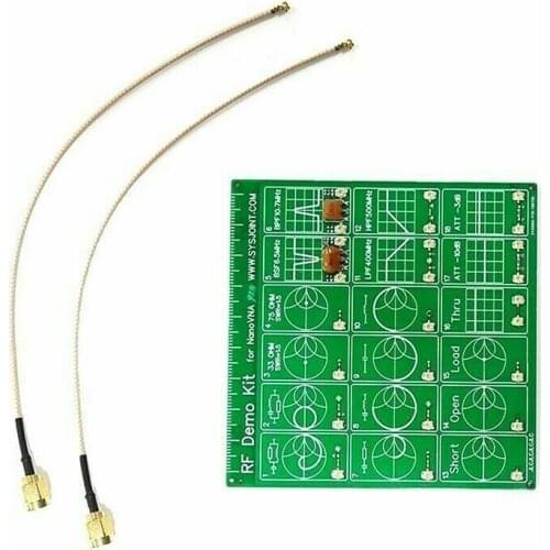RF Demo Kit NanoVNA RF Tester Board Filter Attenuator PCB RF Tester Board Vector Network Analyzer Learner Tool