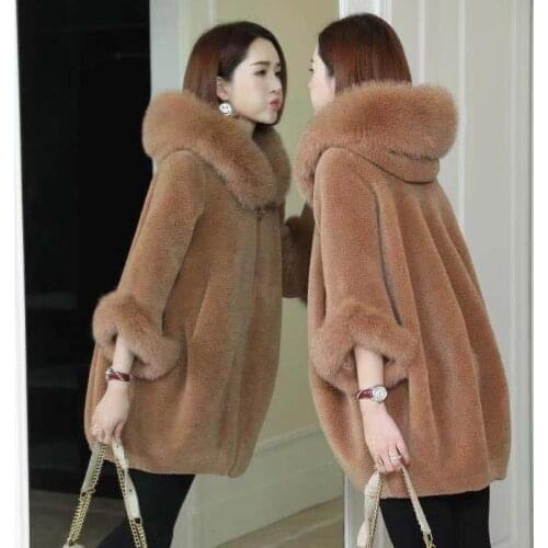 RTYFVH Women's Sheepskin Coats With A Hood China
