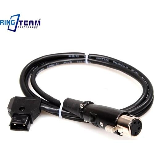10x Power D-Tap Plug Male To 4 Pin XLR Male Connector DTap Male to Female 4P-XLR for Power Supply Battery Adapter Power Cable