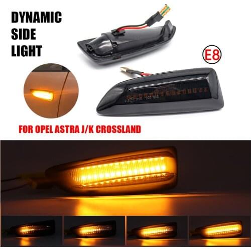 LED Dynamic Turn Signal Lamp Side Fender Marker Indicator Sequential Blinker For Opel Astra J K Zafira C Insignia B Grandland X