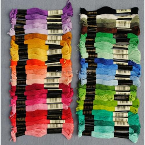 Total 447 pieces 8m/pcs Embroidery Floss Thread Yarn--Choose Any Colors And Quantity