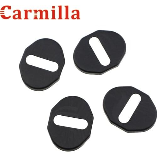 4pcs/set Car Door Lock Protector Cover Trim For Mitsubishi ASX Pajero Pajero Sport Outlander 2009 - 2013 2014 2015 2016 - 2020