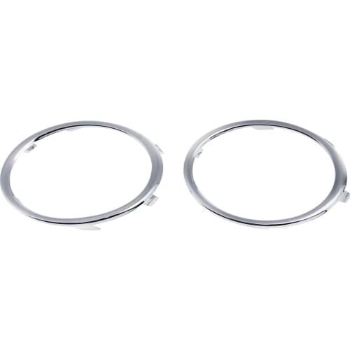 1 Pair Electroplating Front Fog Light Rings Trim Cover for Audi A4 B8 2009-2012 Car Stying Accessories Car Sticker