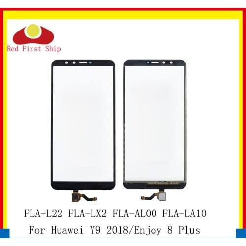 10Pcs/lot Touchscreen For Huawei Y9 2018 Touch Panel Sensor Digitizer Front Glass Enjoy 8 Plus Touch Screen