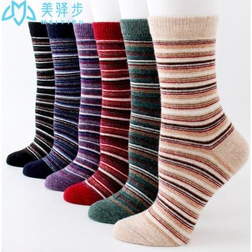 12 Pairs Per Set Winter Thickened Wool Socks Comfortable Wool Women Socks Direct Sales From Manufacturers