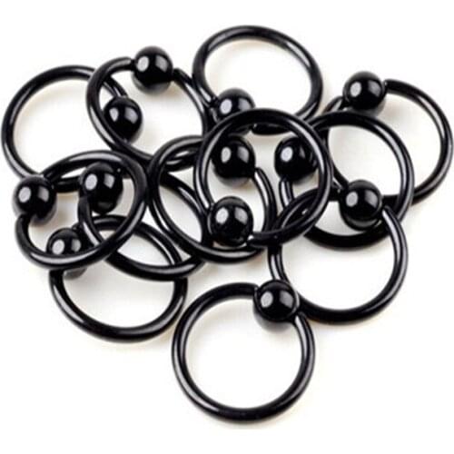 2pcs/set ladies women Fake septum Piercing nose ring Hoop nose faux clip Rings clicker non Body Jewelry 7637