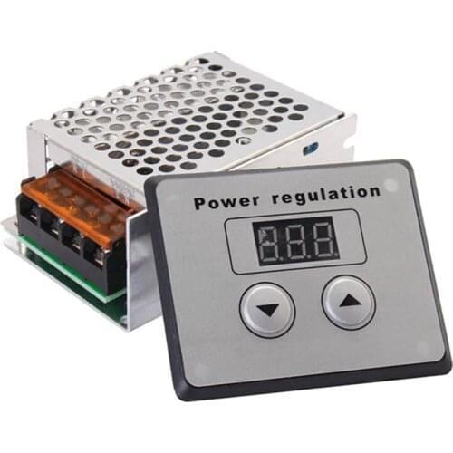 4000W 220V AC SCR Voltage Regulator Dimmer Electric Motor Speed Temperature Controller for Water Heater Small Motors