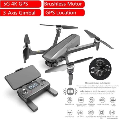 5G 4K GPS RC Drone With 3-Axis Gimbal Camera Aerial Photography RC Quadcopter Brushless Motor GPS Position Aircraft With SD Card