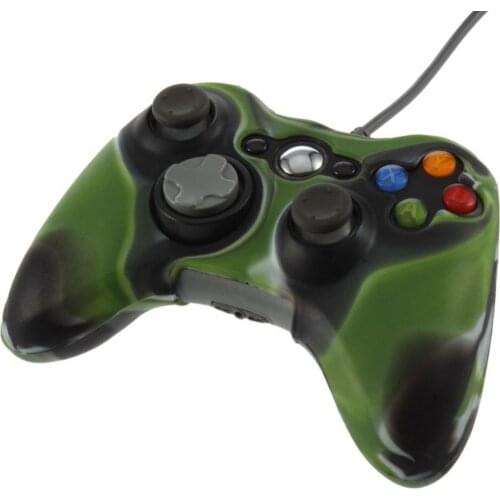 Bluelans Army Camouflage Silicone Cover Case Skin for Xbox 360 Wireless Game Controller
