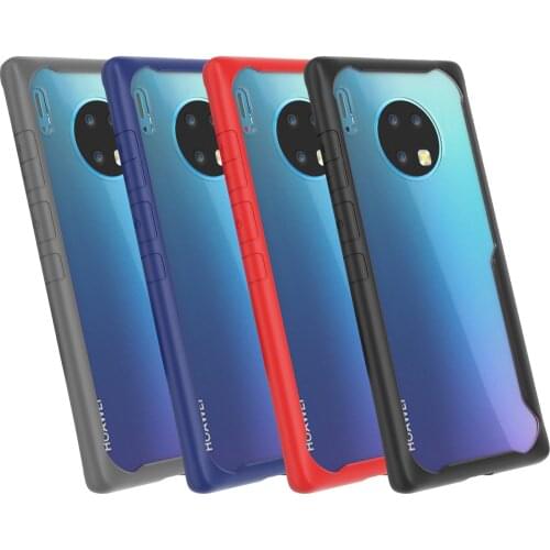 For Huawei Mate 30 Pro Case Soft Silicone+Transparent PC Armor Protective Back cover Cases for huawei mate 30 30pro mate30 shell