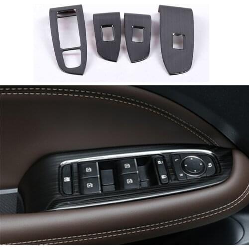 For Trumpchi Gac Gs5 2019 2020 2021 Drawing black Window Armrest Switch Button Knob Panel Stainless steel Trim