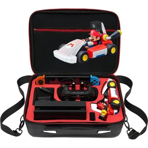 EVA Multifunction Hard Carrying Storage Karting Bag Case For Switch NS Console Big Capacity Travel Bag Protective Cover Shell