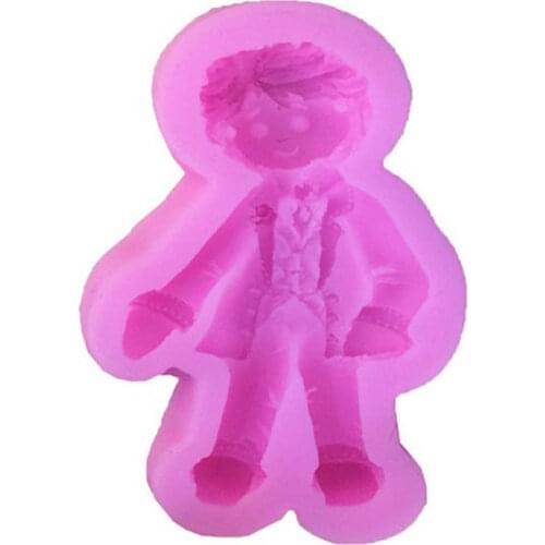 DIY Tools about The boy Doll Model the Groom Liquid Silicone Cake Mold Chocolate Molds Pastry Mould Jello Pudding Ice Cube Soap