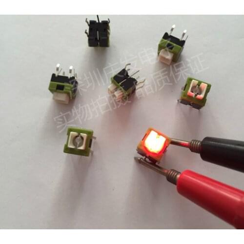 Quality Tact Switch With Lamp LED 8*8 Highlight Red Reset Washer Hood Switch