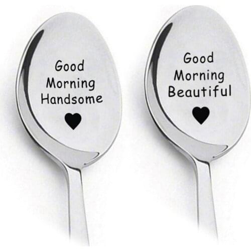 Stainless Steel Coffee Spoon Girlfriend Boyfriend Gift I LOVE YOU Valentines Day Gift Wedding Kitchen Decoration Bridesmaid Gift