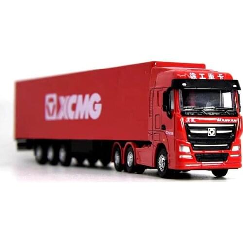 Red 1:87 Scale XCMG G900 Heavy Truck Container Model Toy Shipping Vehicle Toys for Collection Gift Collectible Display Souvenir