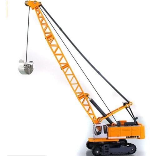 1/55 Scale Extended version Excavation Vehicle Die-cast Alloy Metal Tower CableCar Machine Model Toy EngineeringTruck Decoration