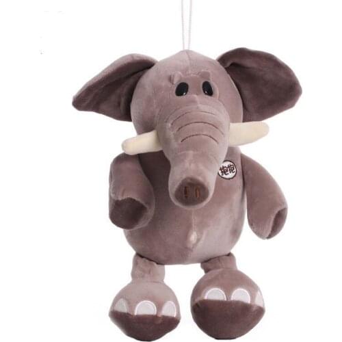 20cm Cute Cartoon Elephant Plush Toys Doll Jungle Series Animals Soft Stuffed Plush Toys for Kids Baby Children Birthday Gifts