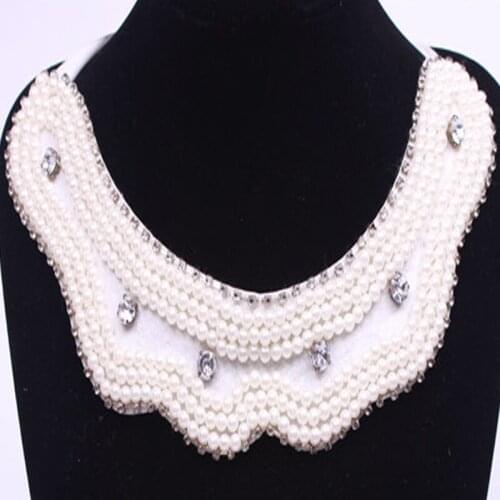 Fashion vintage Trendy Necklaces Pendants bead lace clavicle Statement Bling & Fashion Necklace Women Jewelry collier femme